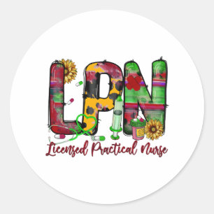 LPNライセンス実用ナース ラウンドシール