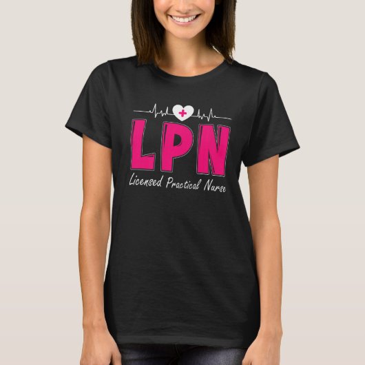LPNライセンス実用ナース Tシャツ (正面)