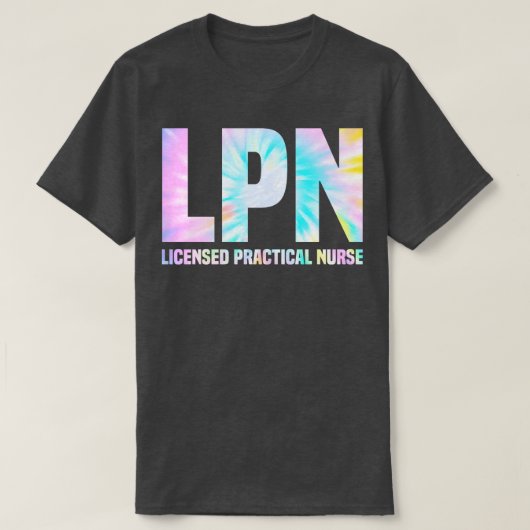 LPNライセンス実用ナース Tシャツ (デザイン正面)