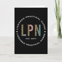 LPNライセンス実用ナースLeopard印刷 カード