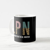 LPNライセンス実用ナースLPN卒業ギフト コーヒーマグカップ (正面左)