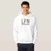 LPNライセンス実用ナースLPN卒業ギフト パーカ (正面フル)
