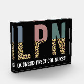 LPNライセンス実用ナースLPN卒業ギフト フォトブロック (左)