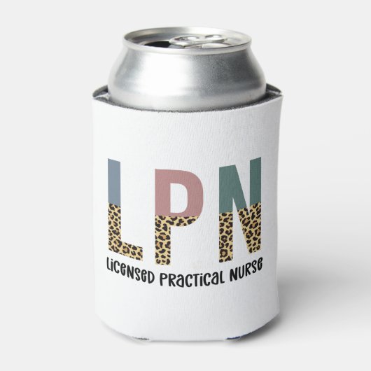 LPNライセンス実用ナースLPN卒業ギフト 缶クーラー (缶正面)