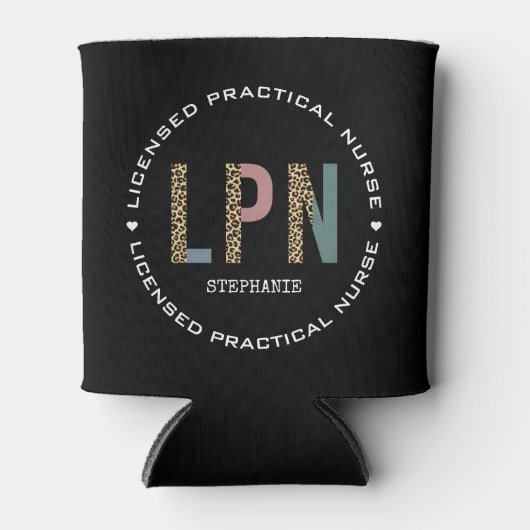 LPNライセンス実用パーソナライズされたナース 缶クーラー (正面)