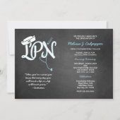 LPN卒業ナース固定式招待状 招待状 (正面)