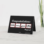 LPN度 – 名前をカスタムするおめでとう –  カード (裏面)