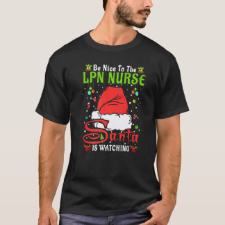 LPN看護師に優しく サンタ クリスマスパジャマ Tシャツ