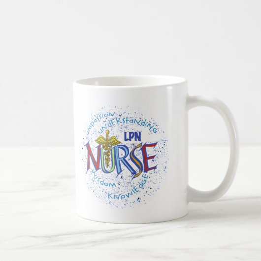LPN看護師モットー コーヒーマグカップ (右)
