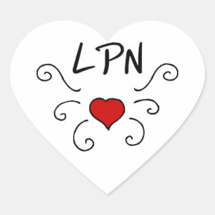 LPN看護愛タトゥー ハートシール