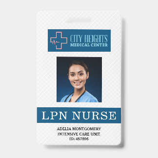 LPN ライセンスド・プラクティカル・ナース 名前 写真 ID ロゴ バッジ