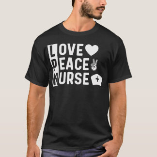 Lpn 愛と平和 tシャツ