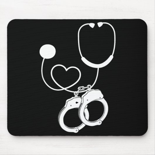 Lpn Correctional Nurse Nursing Stethoscope Officer マウスパッド (正面)