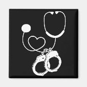 Lpn Correctional Nurse Nursing Stethoscope Officer マグネット (正面)