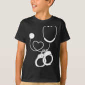 Lpn Correctional Nurse Nursing Stethoscope Officer Tシャツ (正面)