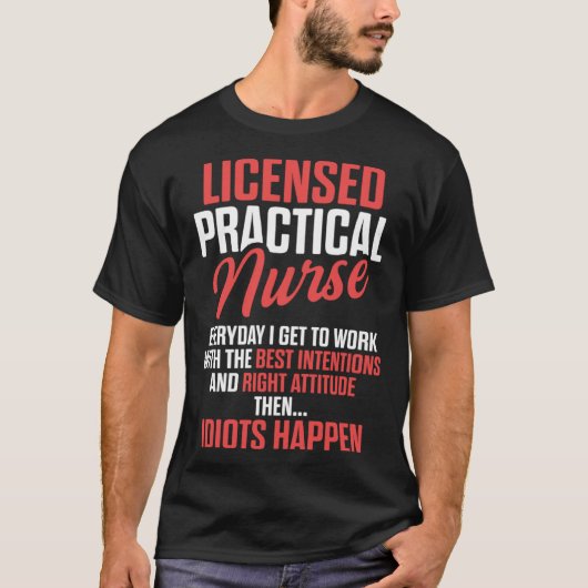 LPN Licensed Practical Nurse Work RN Nursing Tシャツ (正面)