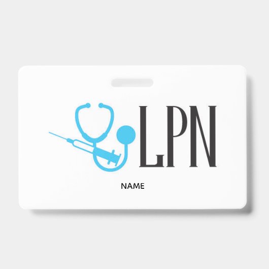 LPN Name Badge バッジ (正面)