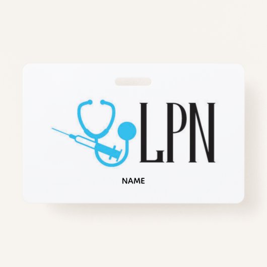 LPN Name Badge バッジ (正面)