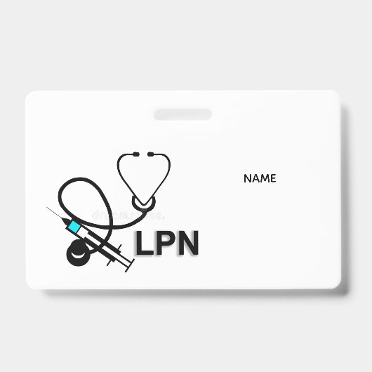 LPN Name Badge バッジ (正面)