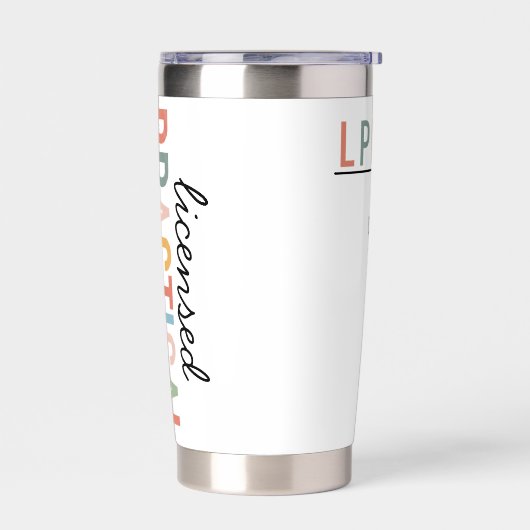 LPN Tumbler - Personalized Licensed Practical Nurs 保温保冷タンブラー (左面)