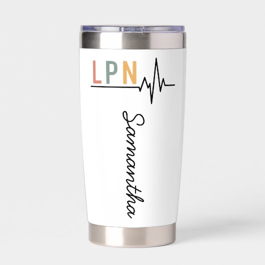 LPN Tumbler - Personalized Licensed Practical Nurs 保温保冷タンブラー (背面)