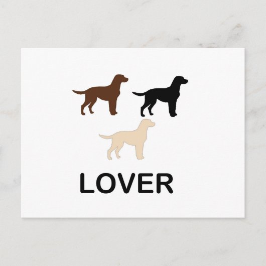 LRの全ての色のシルエット ポストカード (正面)