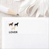 LRの全ての色のシルエット ラベル (インサイチュ)