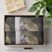 LRイエロー・ラブラドール・レトリーバーおもちゃ人形 薄葉紙 (ギフト)