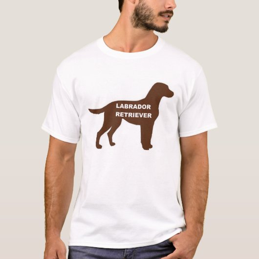 LRチョコレートラボ名シルエット Tシャツ (正面)