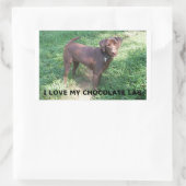 LRチョコレート研究室と写真 長方形シール (バッグ)