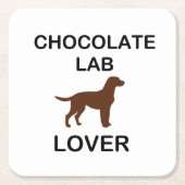 LRチョコレート研究所の恋人 スクエアペーパーコースター (正面)