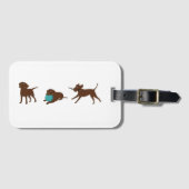 lrチョコレート研究所の漫画 ラゲッジタグ (正面横)