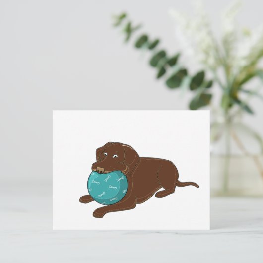 LRチョコレート研究所チューインボール漫画 ポストカード (スタンド正面)