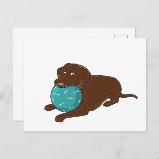 LRチョコレート研究所チューインボール漫画 ポストカード (正面/裏面)