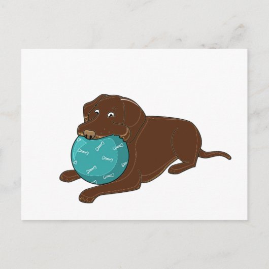 LRチョコレート研究所チューインボール漫画 ポストカード (正面)