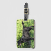 LRブラックラボフル ラゲッジタグ (正面縦)