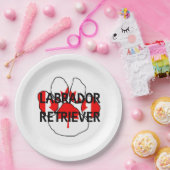 LR名flg paw ペーパープレート (パーティー)