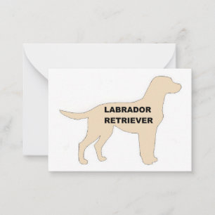 LR黄色の名前シルエット ノートカード