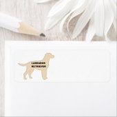 LR黄色の名前シルエット ラベル (インサイチュ)