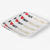 LR黄色の愛 ペーパープレート (傾斜あり)
