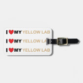 LR黄色の愛 ラゲッジタグ (正面横)