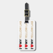 LR黄色の愛 ラゲッジタグ (正面縦)