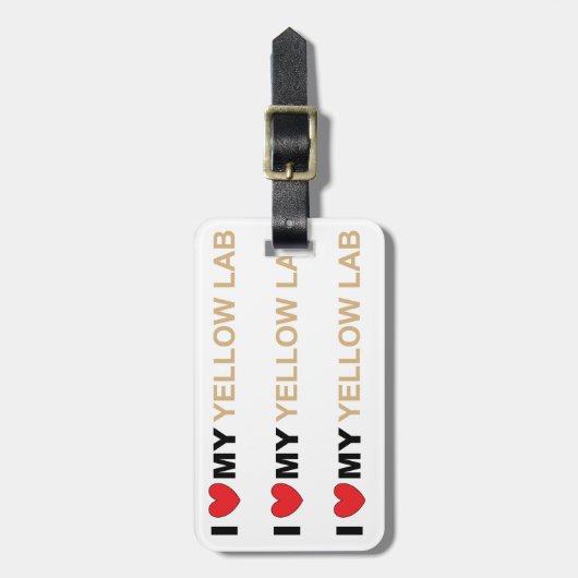 LR黄色の愛 ラゲッジタグ (正面縦)