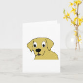 LR黄色の漫画の頭 カード (黄色い花)