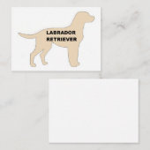 LR イエローの名前のシルエット ノートカード (正面/裏面)