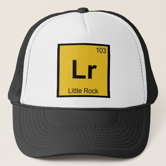 Lr - リトルロック アーカンソー州 化学周期表 キャップ (正面)