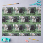 LR I Love My Labs with Love My Labs写真 薄葉紙 (クラフト)