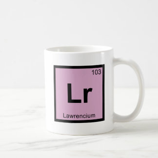 Lr - Lawrencium化学の周期表記号 コーヒーマグカップ
