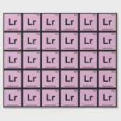 Lr - Lawrencium Chemistry周期表記号 ラッピングペーパー (フラット)