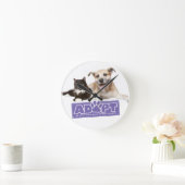 「LRAVで採用」クロック ラウンド壁時計 (ホーム)